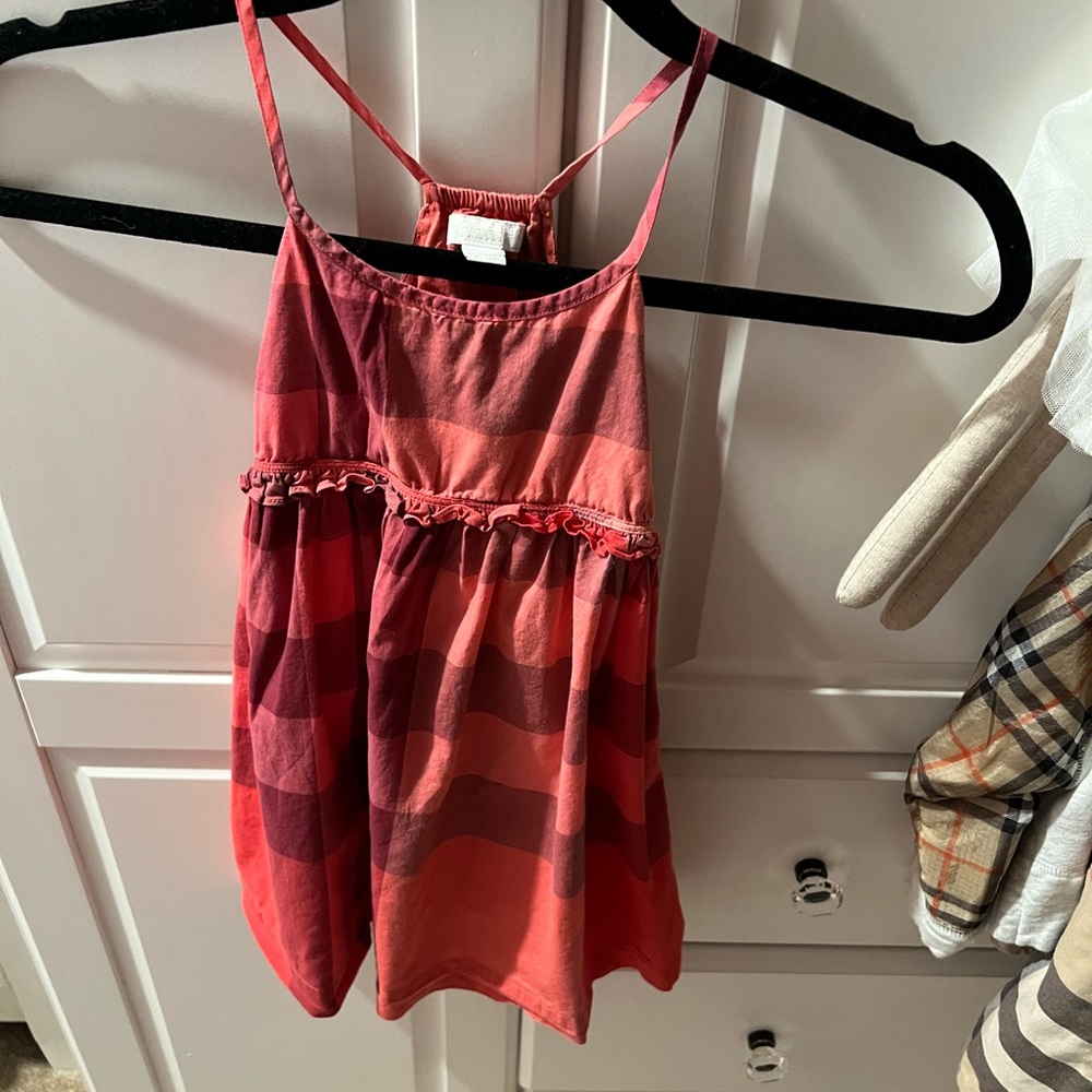 Burberry sleeveless toddler dress size 3 perfect condition